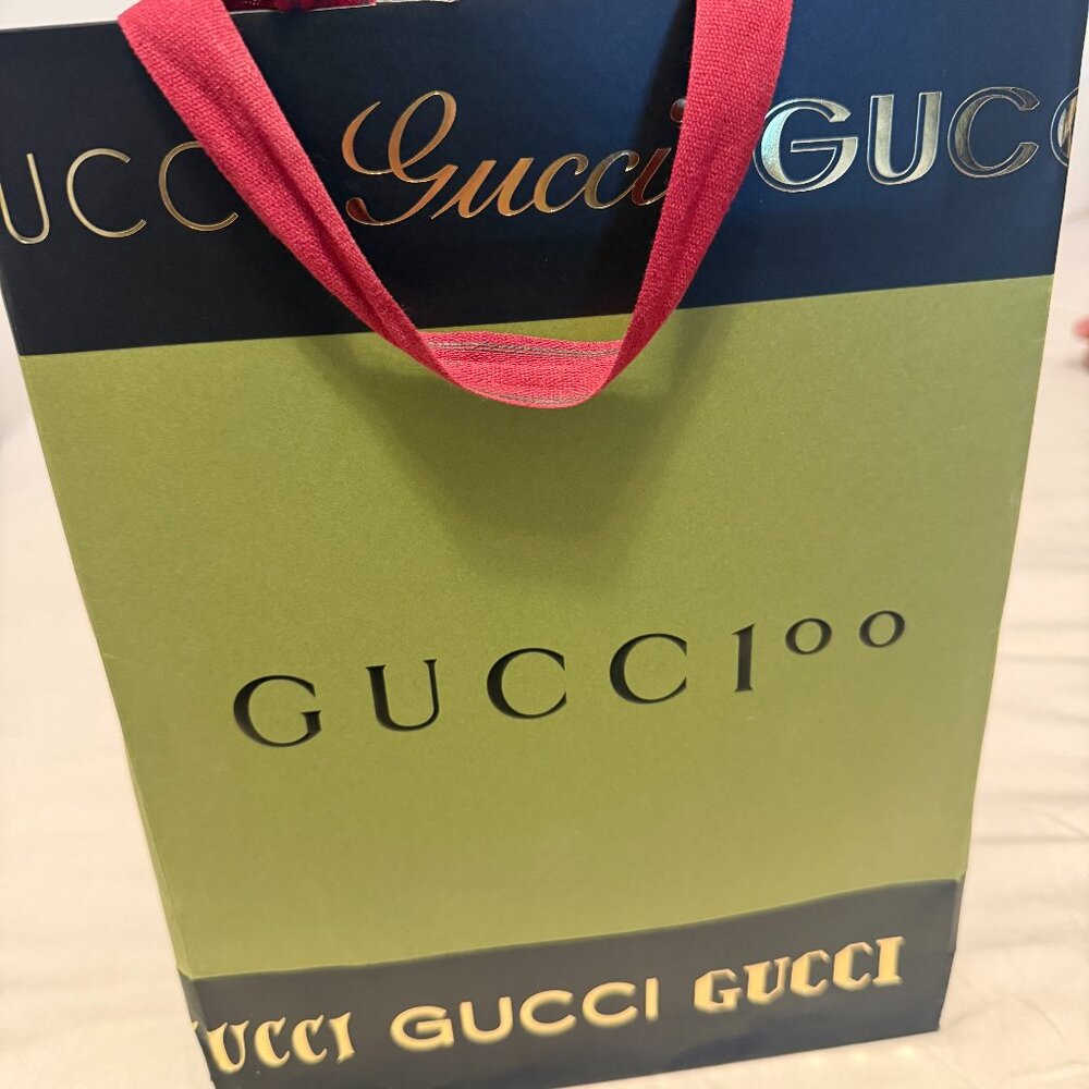 Gucci Jakarta Women Black Leather Loafer Shoes Gold GG Size 38- ORIGINAL PACKAGE - Picture 4 of 9